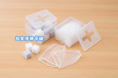 日本inomata－半透明十字收納盒5