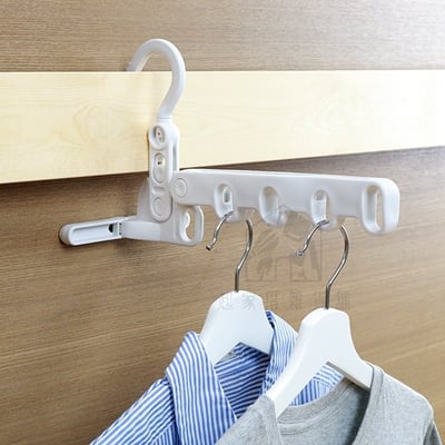 日本 AISEN－可折疊5連掛鉤曬衣架3