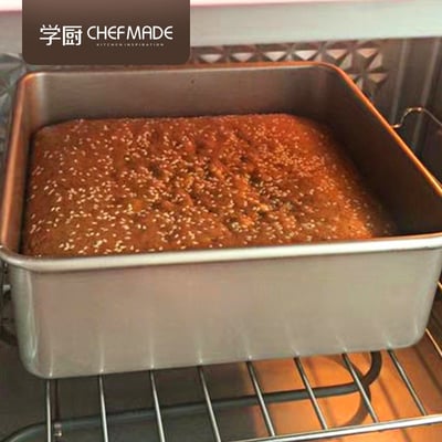 學廚Chefmade－香檳金11吋正方形加高蛋糕模5