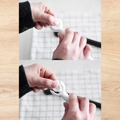 日本inomata－黑白密封夾（2入／加長型）8