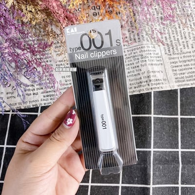 日本貝印KAI－type001 白色指甲刀（S彎口／M彎口／L平口）5