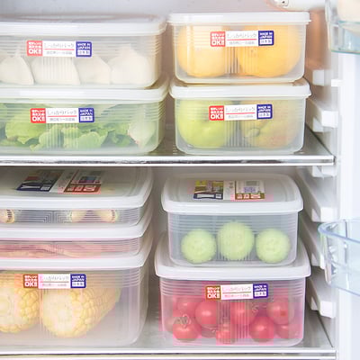 日本NAKAYA－長方形透明保鮮盒（830ml）2