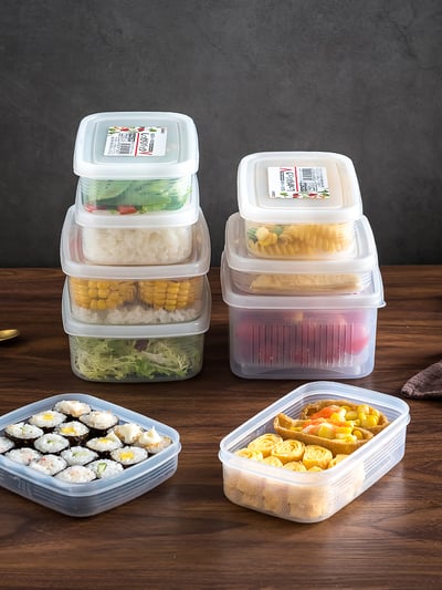 日本NAKAYA－長方形透明保鮮盒（830ml）3