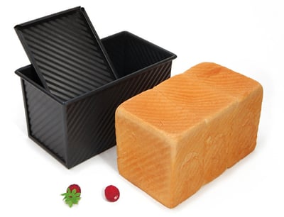 學廚Chefmade－黑金剛 不沾滑蓋吐司模（450g）1