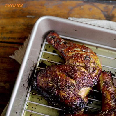 學廚Chefmade－13吋不沾烤盤＋散熱架（淺型／深型）3