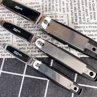 日本貝印KAI－type002 黑色經典不鏽鋼指甲刀（S彎口／M彎口）5