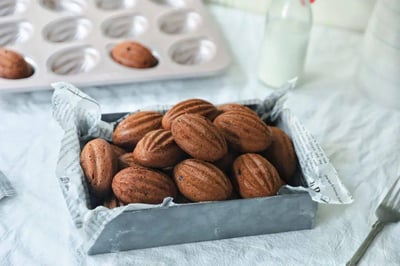 學廚Chefmade－香檳金12連橄欖球蛋糕模7