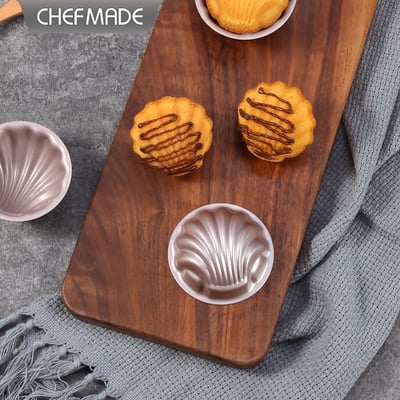 學廚Chefmade－香檳金不沾日式瑪德蓮蛋糕模（4入）7