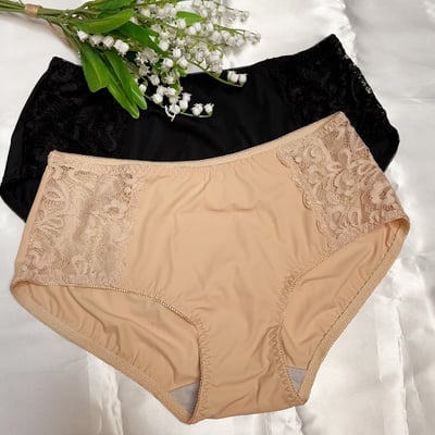 【配褲】宮廷絢麗調整型內衣-2色1