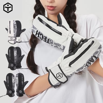Taotech｜豎拉鍊滑雪手套1