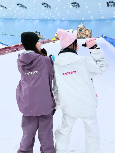 Taotech｜3L 全拉鍊寬鬆硬殼雪服+雪褲套組15