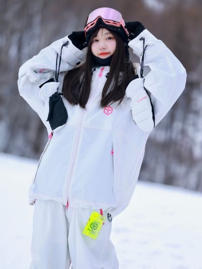 Taotech｜3L 全拉鍊寬鬆硬殼雪服+雪褲套組11
