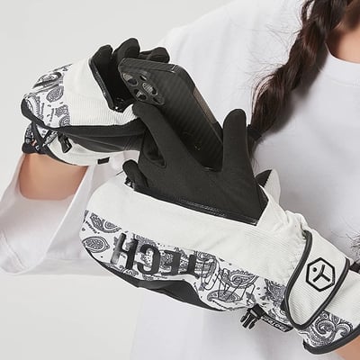 Taotech｜豎拉鍊滑雪手套5