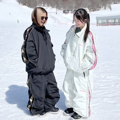 Taotech｜新款-2L立領拉鍊雪服+寬鬆雪褲套組**預購2