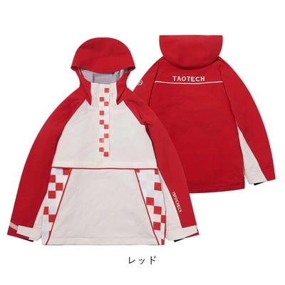 Taotech｜新款-2L套頭雪服+彎刀滑雪褲組合(紅白限定色)**預購12