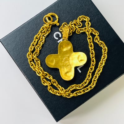 Chanel 葡萄藤琉璃大十字長鍊2