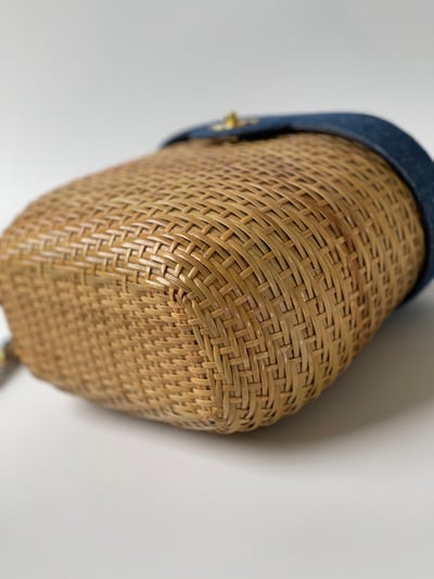 Chanel 牛仔竹籃子6