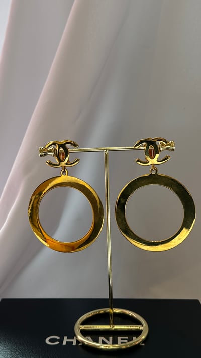 Chanel 圈圈耳夾1