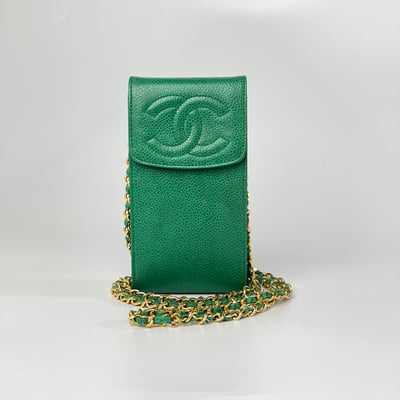 Chanel 荔皮手機包（綠）1