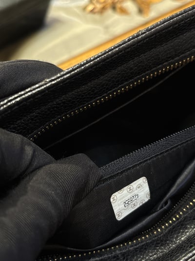 Chanel荔皮軍牌相機包13