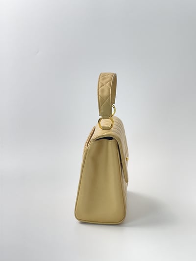 Chanel奶茶色Handle包5