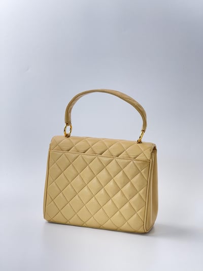 Chanel奶茶色Handle包4