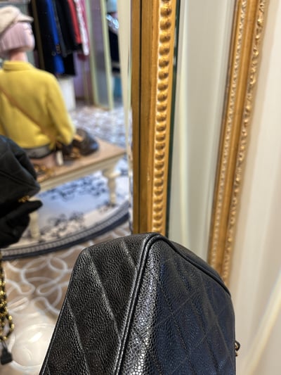 Chanel荔皮軍牌相機包8