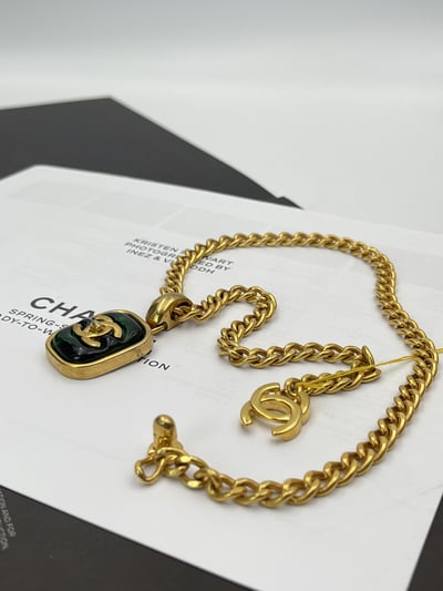 Chanel綠琉璃項鍊6