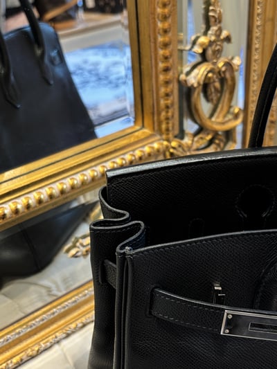 Hermes 黑銀birkin3014