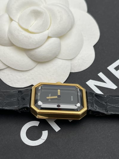 Chanel 18k鱷魚壓紋皮帶首映錶5