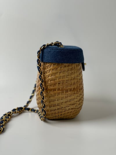 Chanel 牛仔竹籃子4