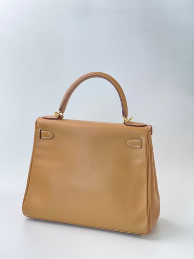 Hermes kelly28 內縫奶茶色2