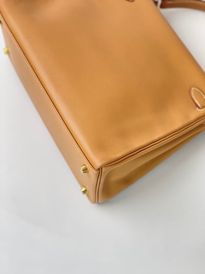 Hermes kelly28 內縫奶茶色8
