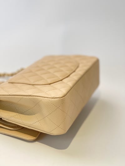 Chanel 荔皮奶茶色CF 鍍6