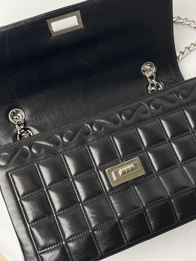 Chanel 冰格帶鑽鏈條包12