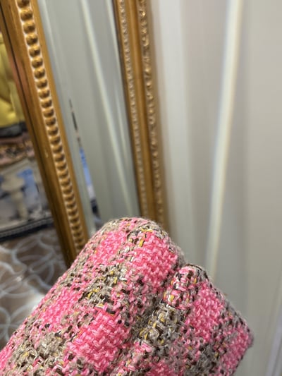 Chanel粉格毛呢19Bag10