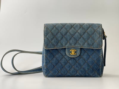Chanel牛仔後背包1