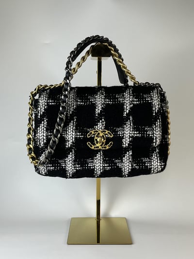 Chanel黑白毛呢191