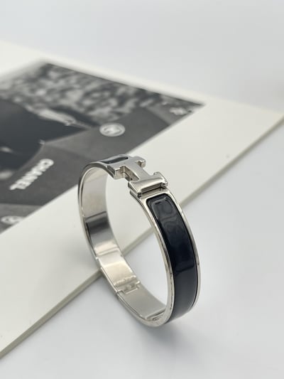 Hermes H黑銀手環1