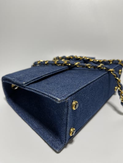 Chanel 牛仔梯形包7