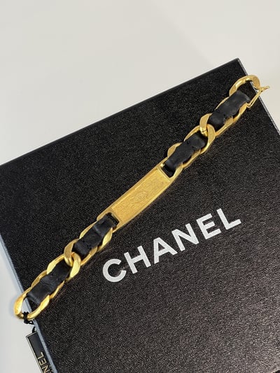 Chanel logo 字母皮穿手鍊2