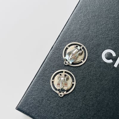 Chanel 金幣銀圈耳夾2