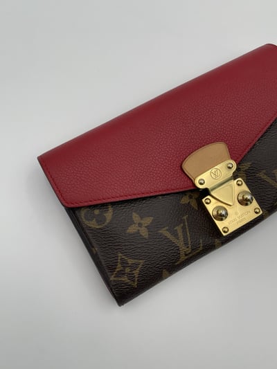 LV老花拼色長夾2