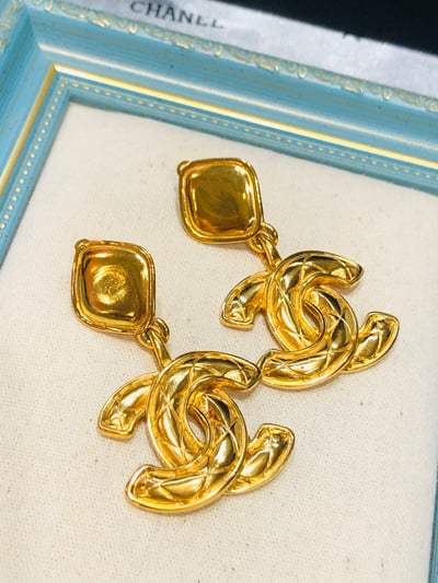 Chanel 小鳥垂墜耳夾1
