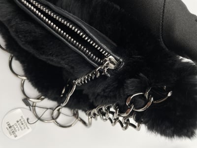 Ba1354chanel兔毛腋下包13
