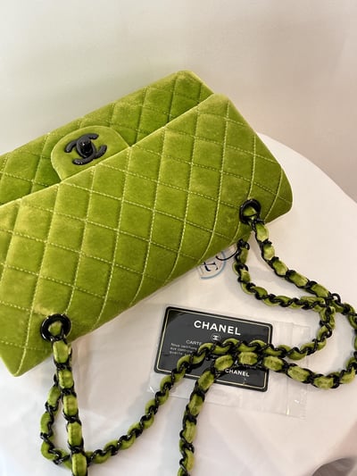 Ba1022 Chanel絲絨綠CF2517