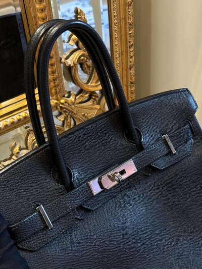 Hermes 黑銀birkin302