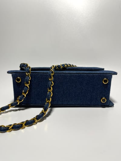 Chanel 牛仔梯形包5