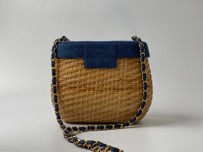 Chanel 牛仔竹籃子3