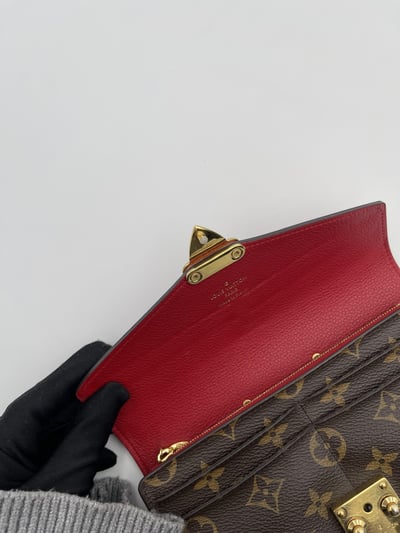 LV老花拼色長夾9